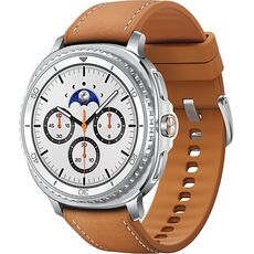 Galaxy Watch8 Classic | 46 мм | White | Hybrid/Camel | S/M/L, Размер ремешка : S/M/L, Тип ремешка : Hybrid, Размер корпуса : 46 мм, Подключение часов : Bluetooth / Wi-Fi, Цвет ремешка: Camel, Цвет: White